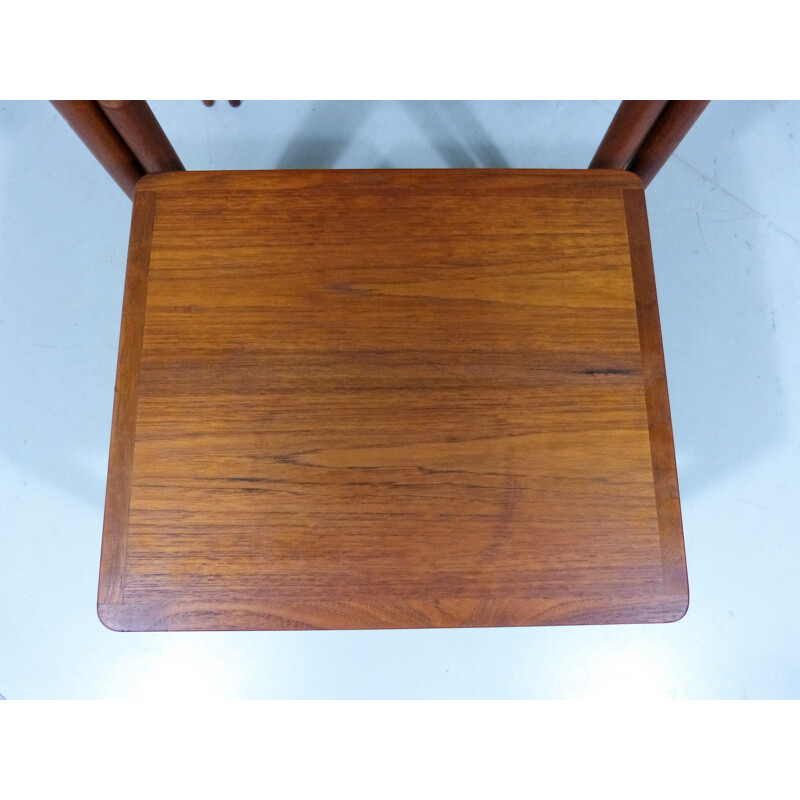 Set of 3 teak nesting tables by H.W. Klein for Bramin Denmark - 1960s