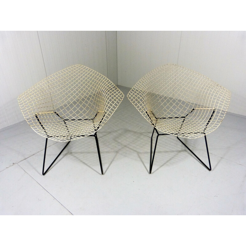 Paire de chaises Diamond par Harry Bertoia pour Knoll - 1950