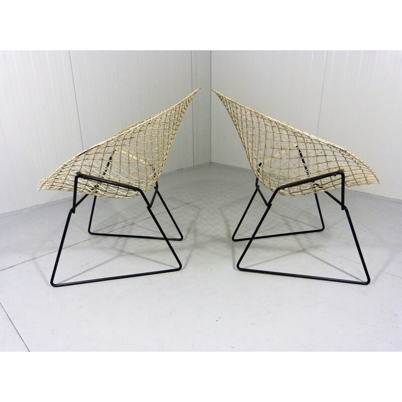 Pair of Diamond Chairs by Harry Bertoia for Knoll - 1950s