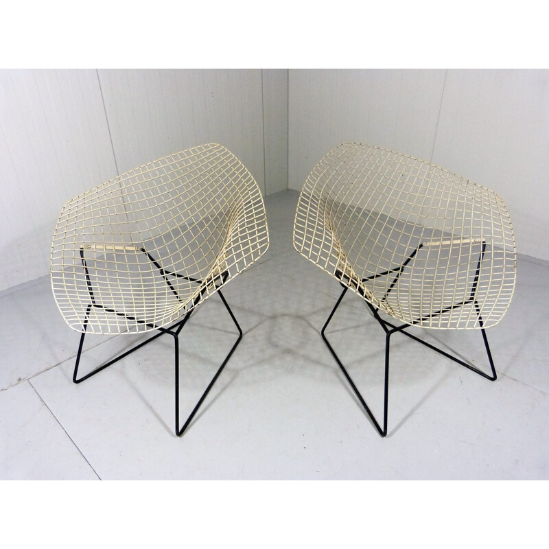 Paire de chaises Diamond par Harry Bertoia pour Knoll - 1950