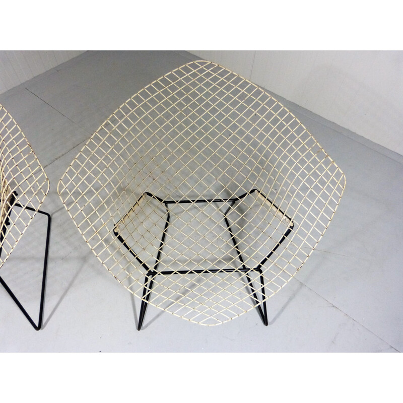 Paire de chaises Diamond par Harry Bertoia pour Knoll - 1950