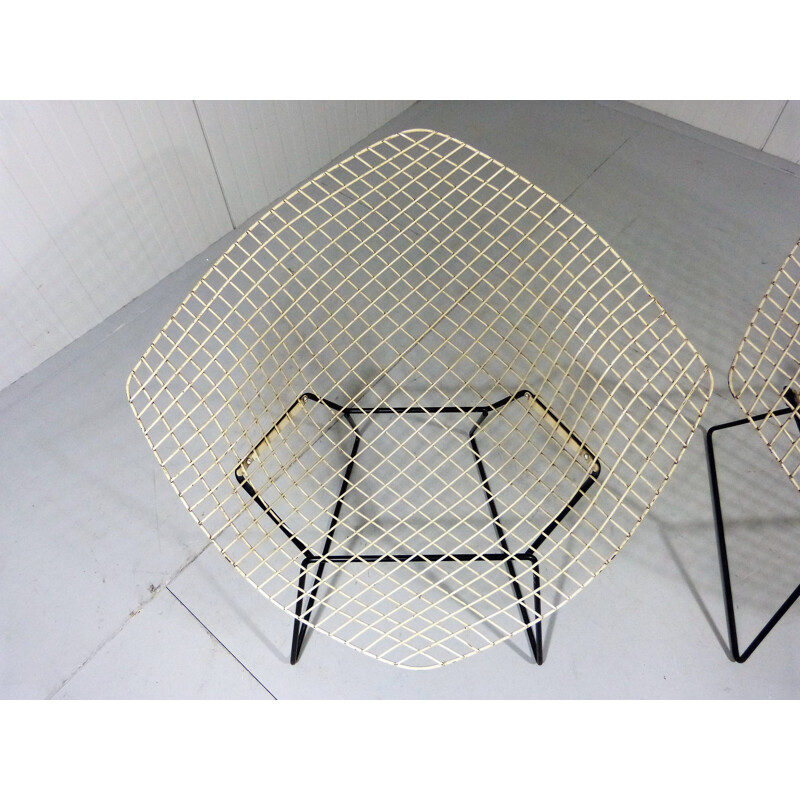 Pair of Diamond Chairs by Harry Bertoia for Knoll - 1950s