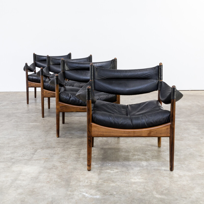 Set of 4 Armchairs by Kristian Solmer Vedel lounge chairs for Søren Willadsen - 1960s 