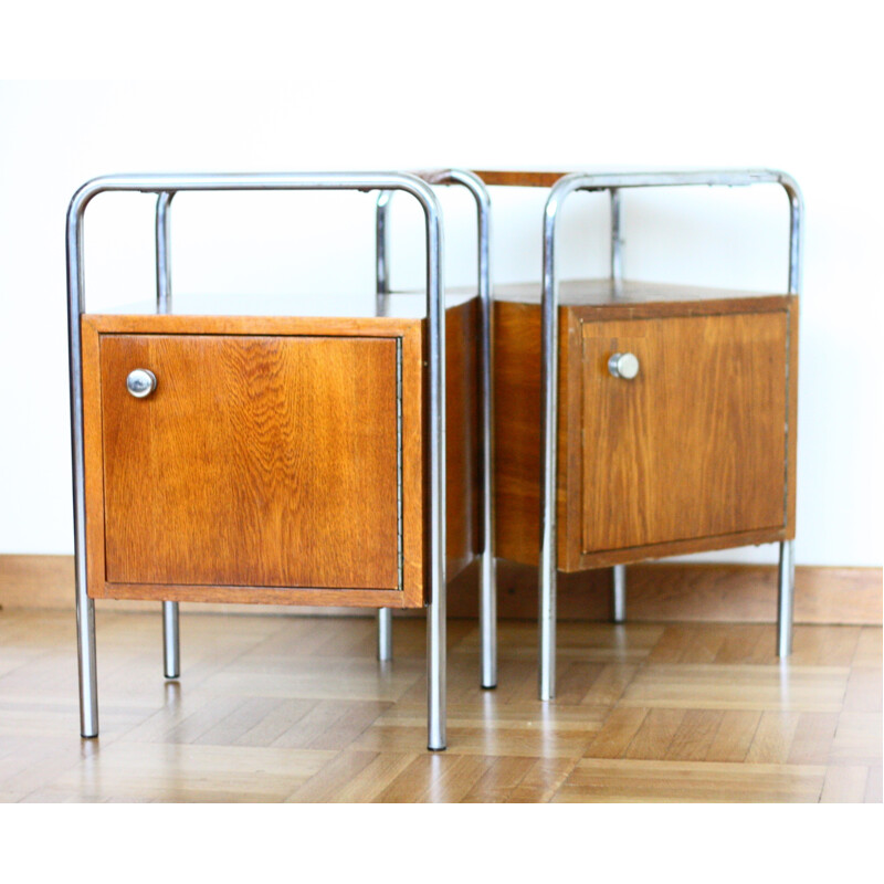 Set of 2 vintage bedside tables by Kovona NP - 1960s