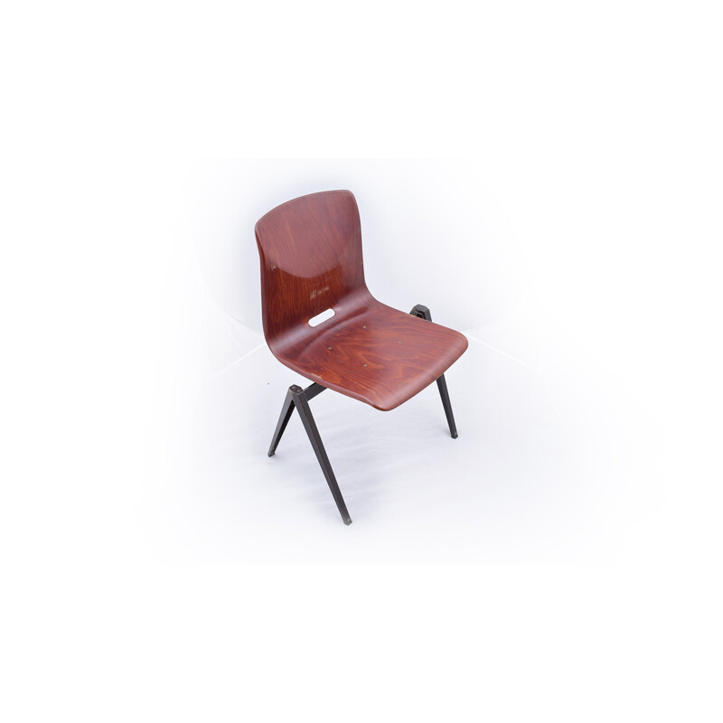 Vintage Dutch School Chair Model "S22" by Galvanitas -  1960s