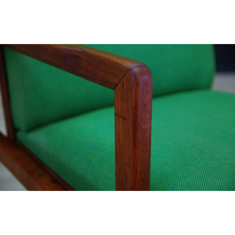 Green vintage scandinavian armchair - 1970s