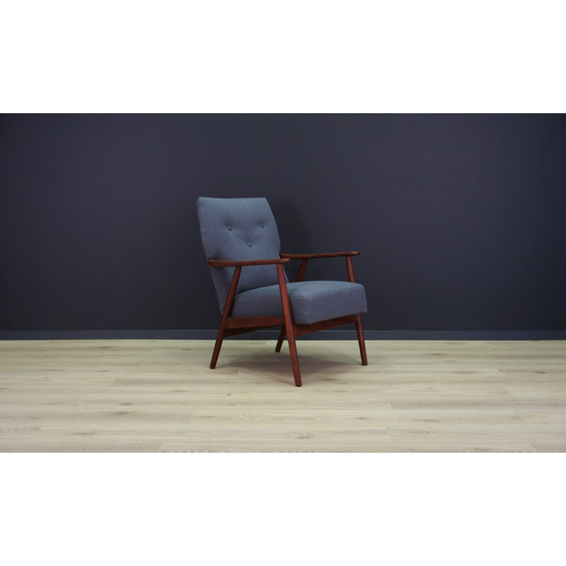 Vintage Scandinavian teak armchair - 1970s