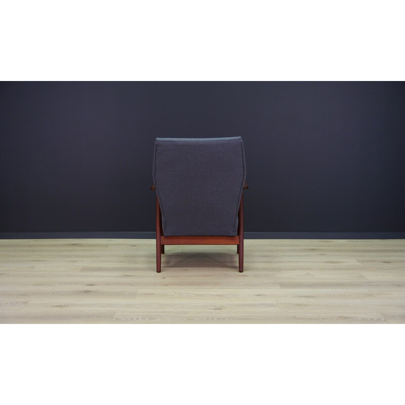 Vintage Scandinavian teak armchair - 1970s