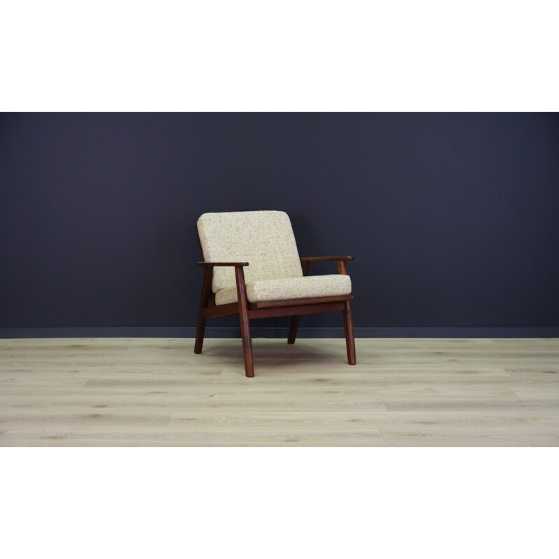 Fauteuil vintage scandinave en teck - 1960