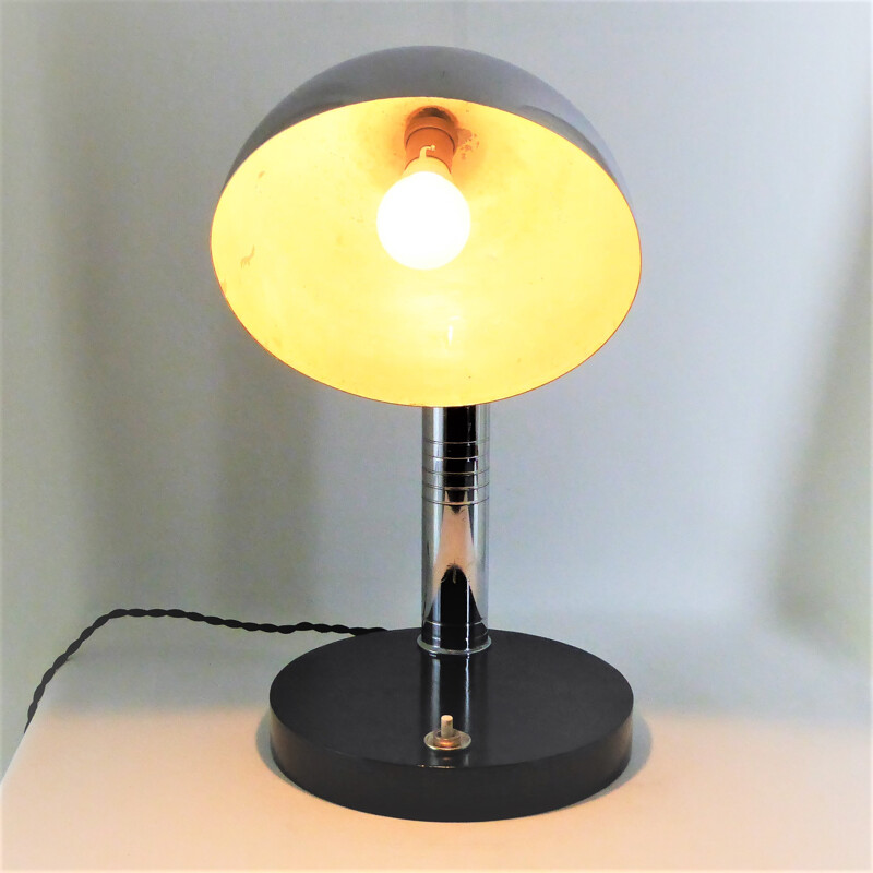 Vintage chromen bureaulamp, 1930