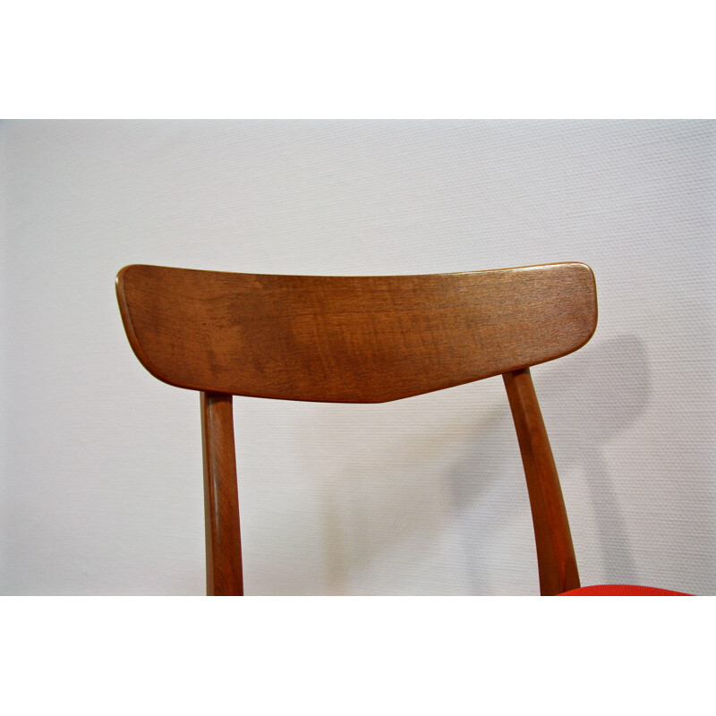 Set of 6 Danish dining chairs in teak, Farstrup - 1960s