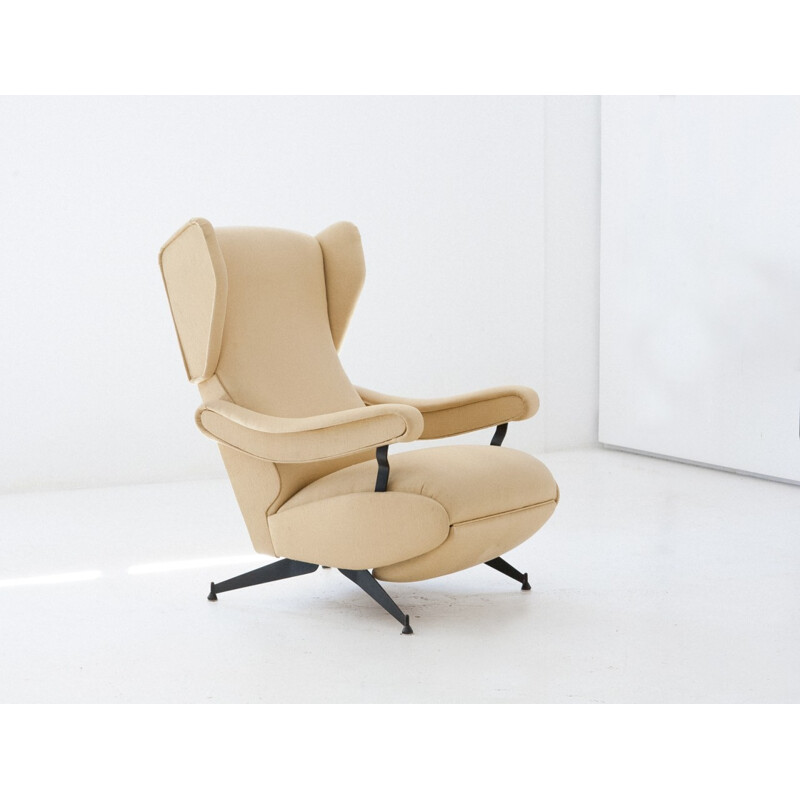 Oscar Reclining vintage lounge chair by Nello Pini - 1960s