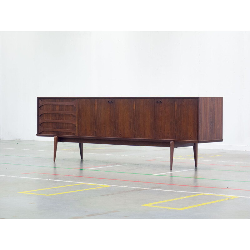 Vintage rosewood sideboard "Paola"  V Form XL by Oswald Vermaercke - 1950s