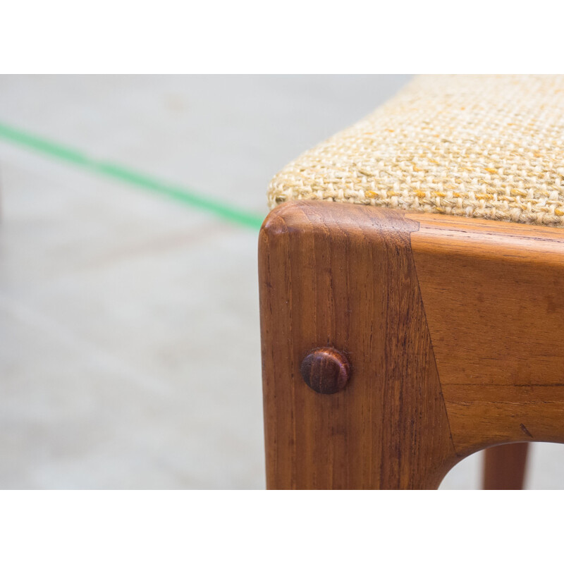 Set of 4 vintage teak dining chairs by Uldum Møbelfabrik - 1950s