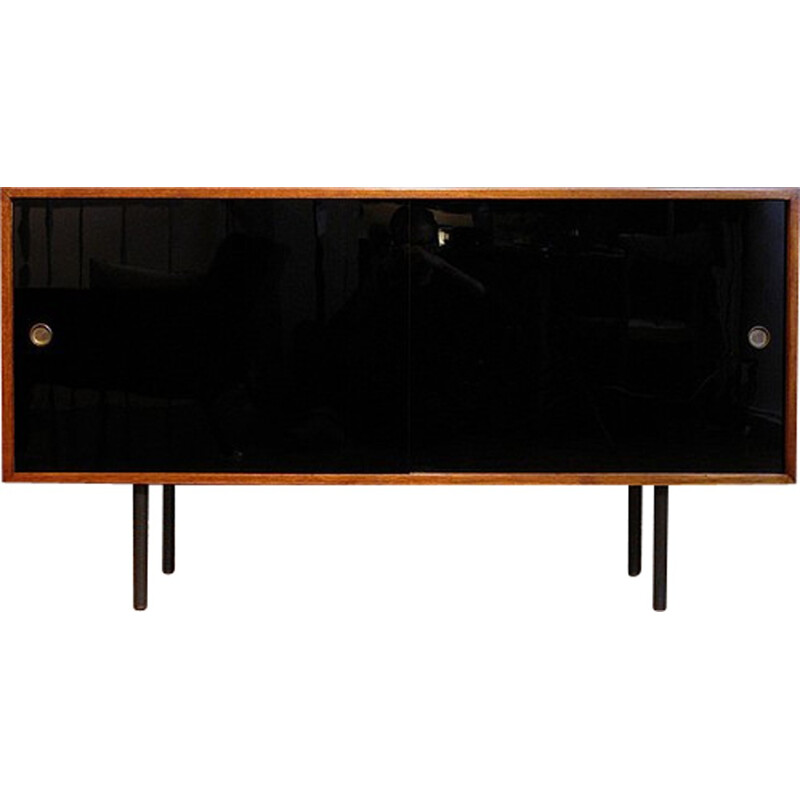 Sideboard in mahogany and glass by Robin Day Interplan for Hille - 1950s