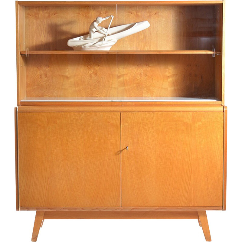  Vintage Sideboard "Jitona" with Glass Showcase - 1960s