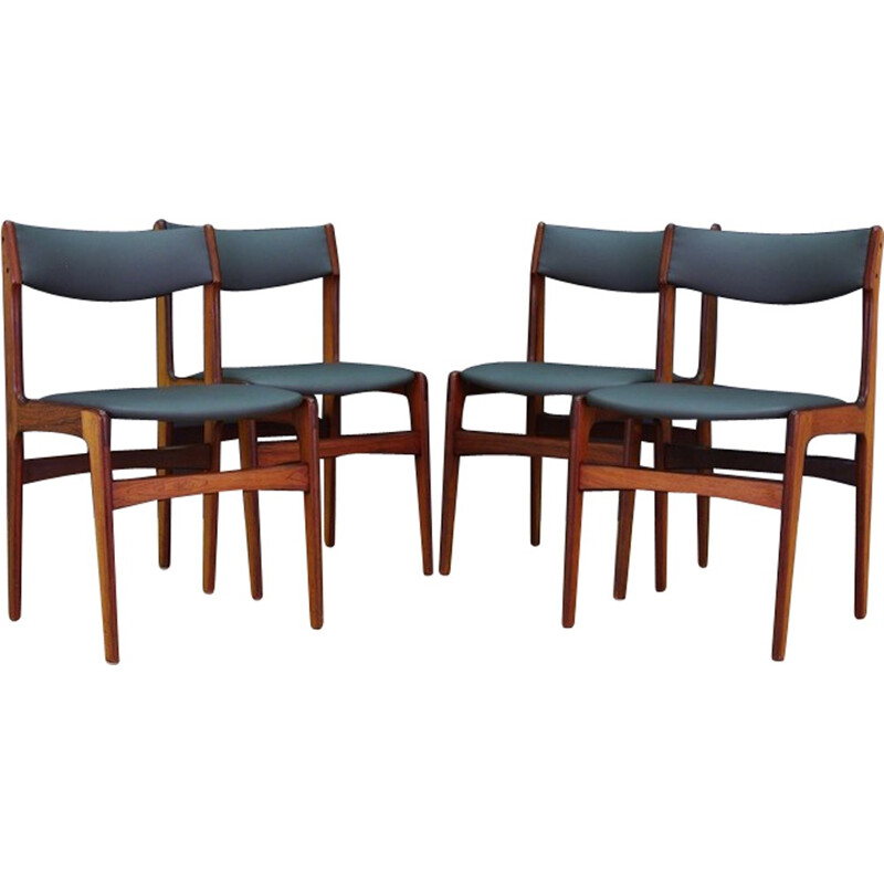 Set of 4 vintage chairs in rosewood - 1960s 