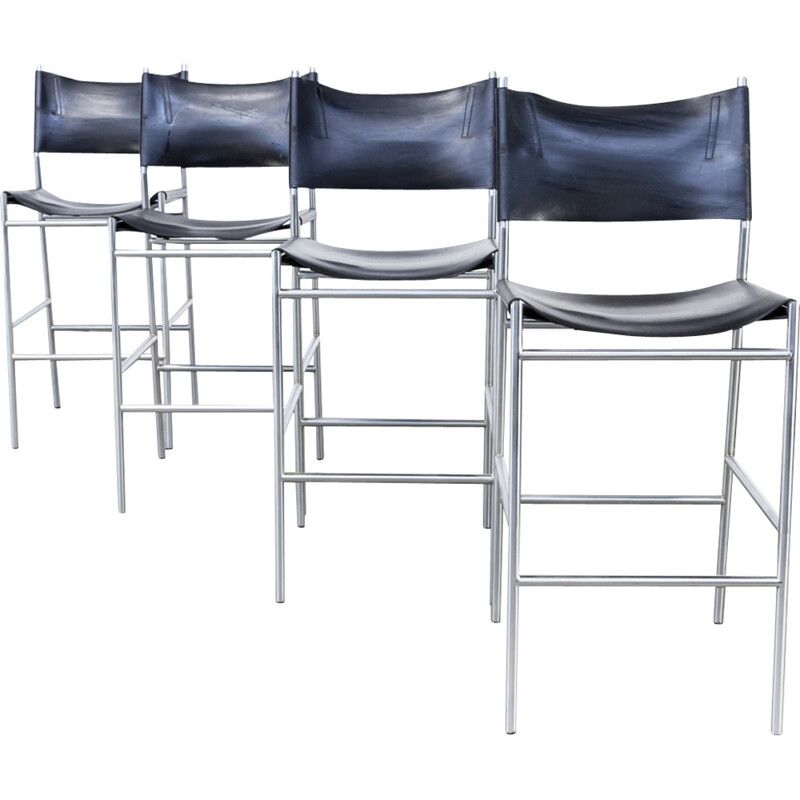 Set of 4 SB06.7 bar stools for t'Spectrum - 1990s