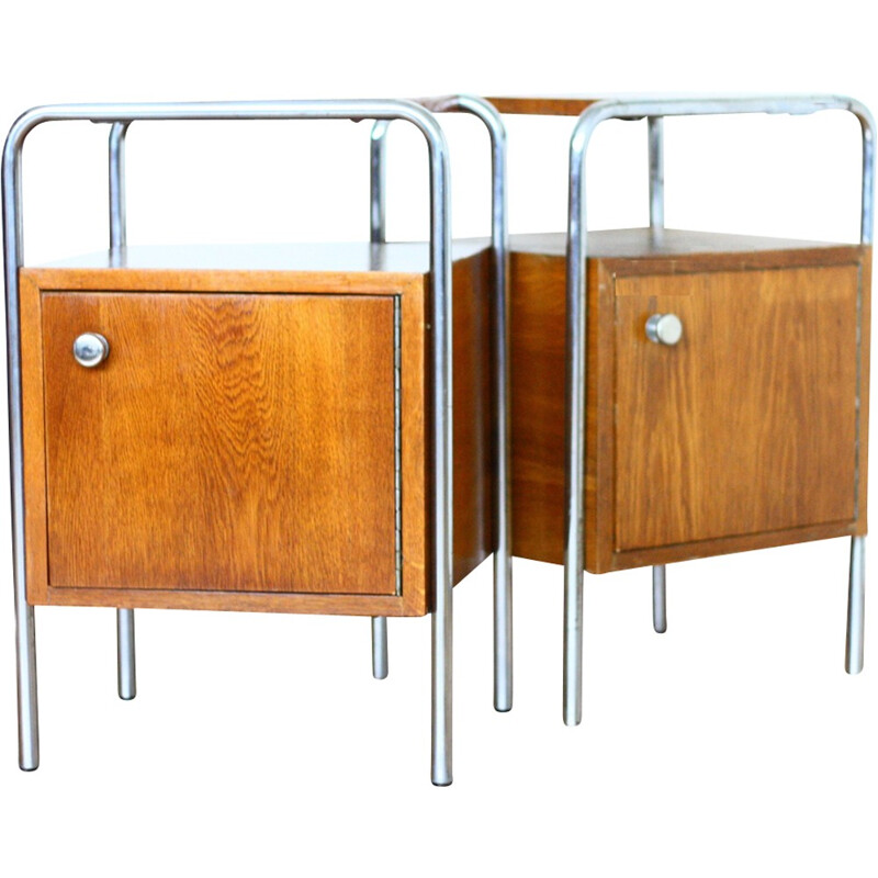 Set of 2 vintage bedside tables by Kovona NP - 1960s