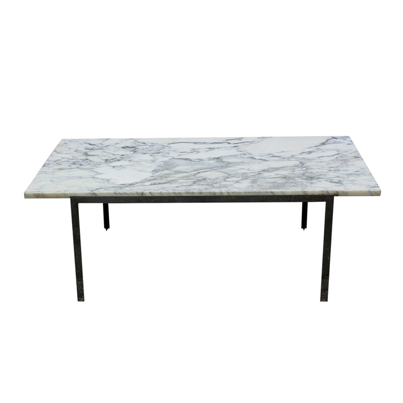 A grey marble coffee table by Florence Knoll - 1960s