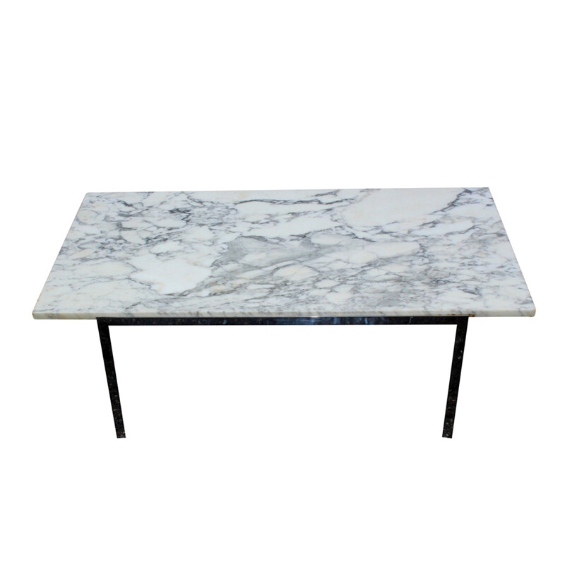 A grey marble coffee table by Florence Knoll - 1960s