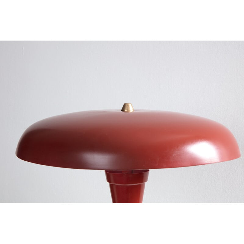 Red Vintage Swedish Table Lamp - 1960s