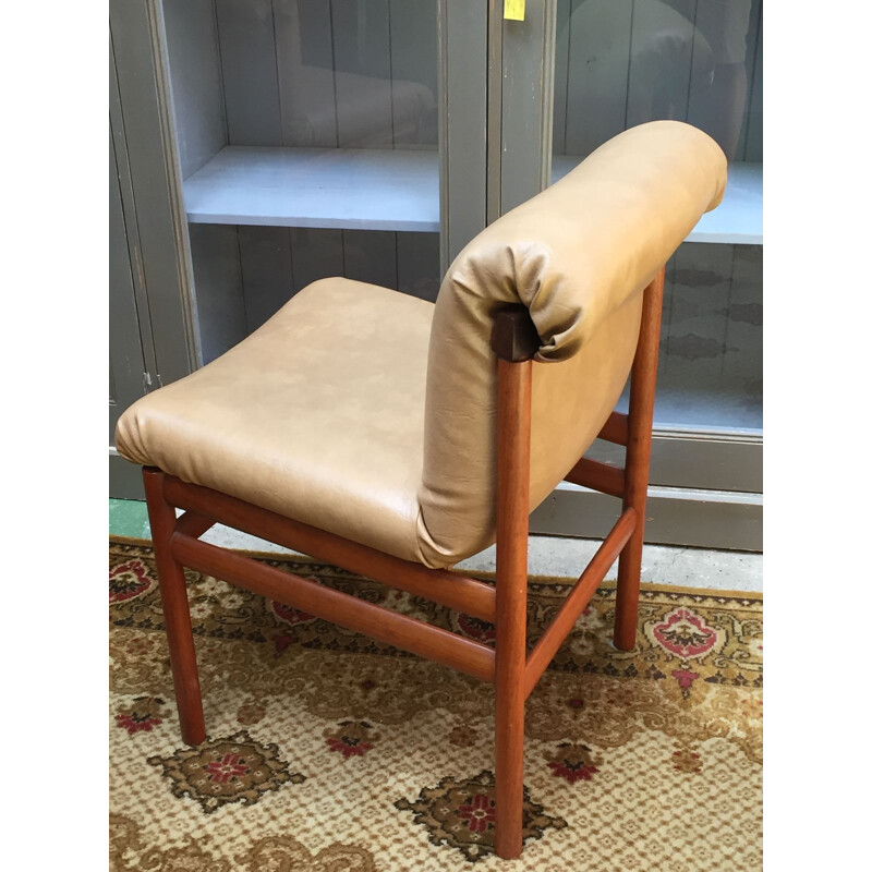 Suite de 4 chaises vintage scandinave en teck - 1930