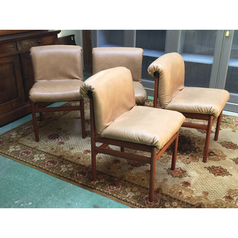Suite of 4 vintage scandinavian chairs - 1930s