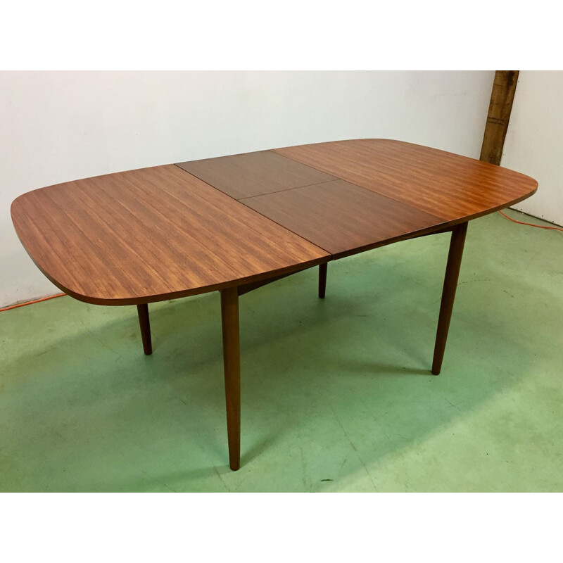 Brown Vintage Teak Table - 1970s