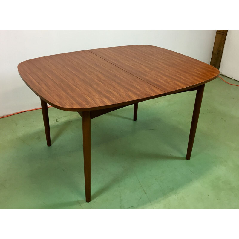 Brown Vintage Teak Table - 1970s
