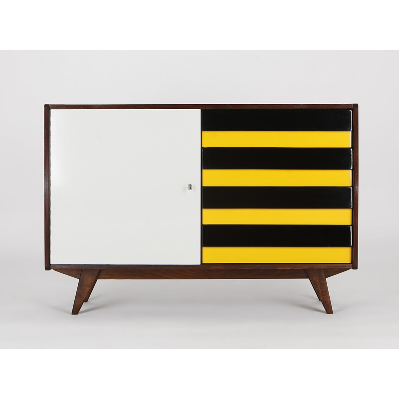 Vintage oak sideboard by Jiri Jiroutek for Interier Praha - 1960s