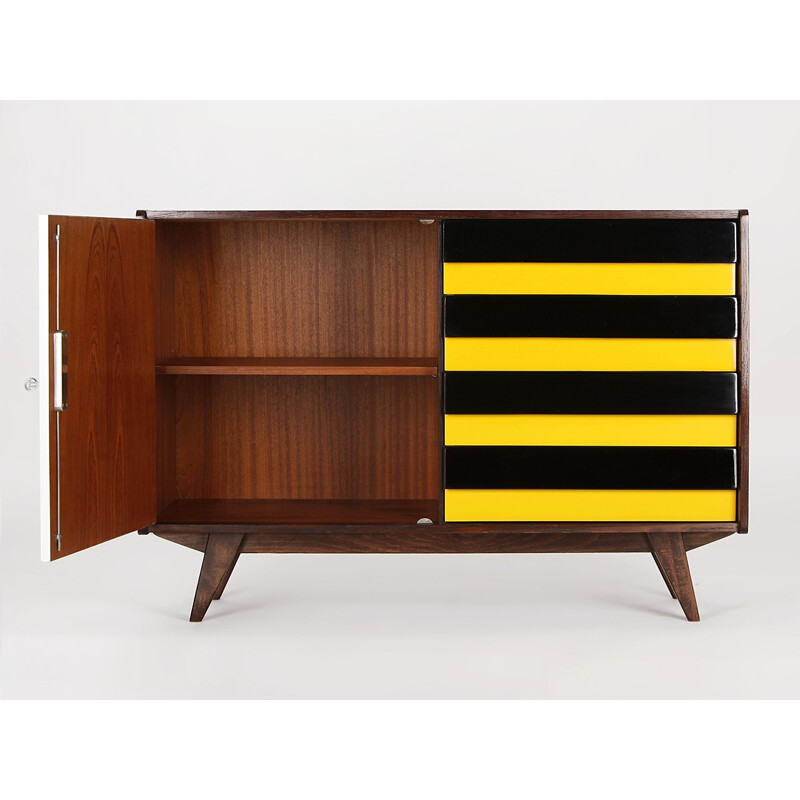 Vintage oak sideboard by Jiri Jiroutek for Interier Praha - 1960s