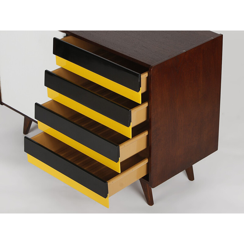 Vintage oak sideboard by Jiri Jiroutek for Interier Praha - 1960s