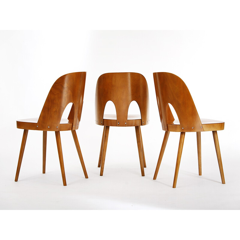 Set of 6 dining chairs by Oswald Haerdtl for TON - 1950s