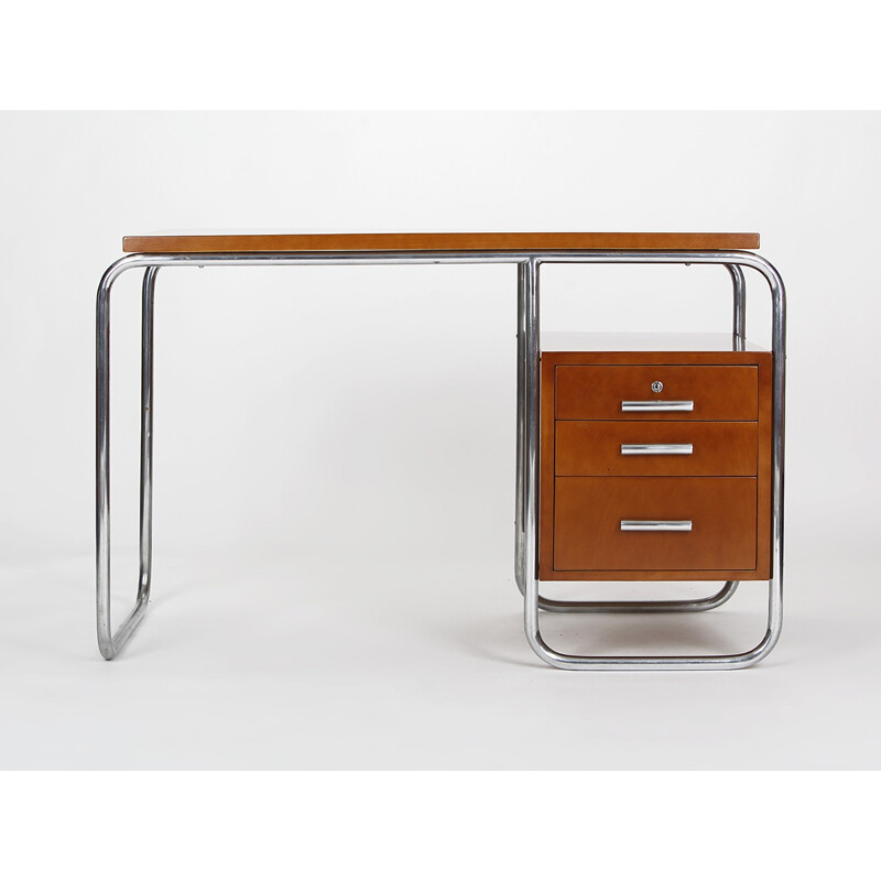 Tubular Desk in steel and wood - 1930s