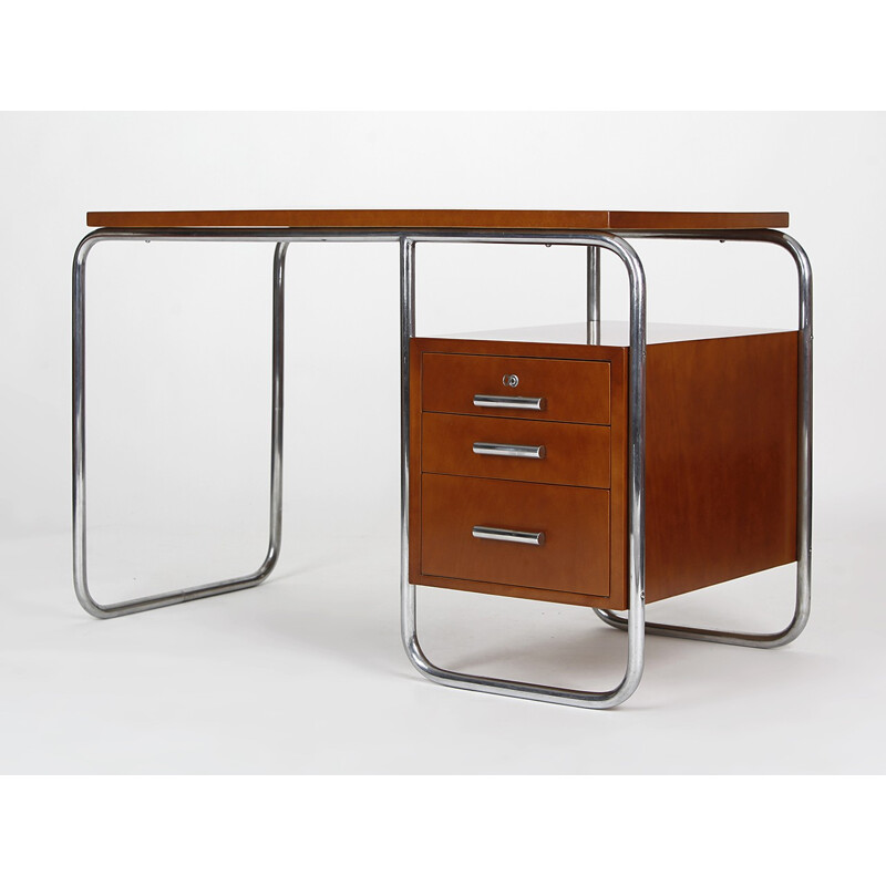 Tubular Desk in steel and wood - 1930s