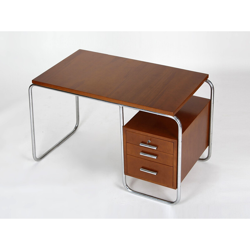 Tubular Desk in steel and wood - 1930s
