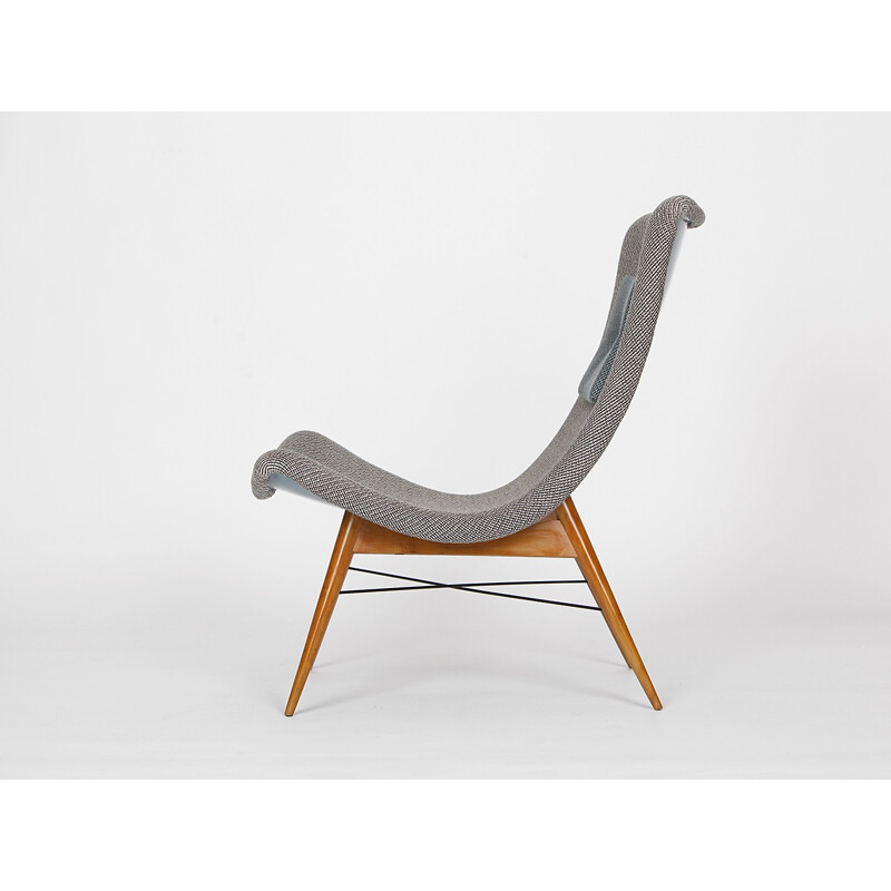 Vintage Lounge Chair by Miroslav Navratil for Cesky Nabytek - 1960s