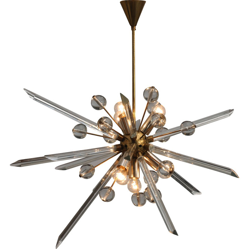 Sputnik chandelier by René Roubicek - 1970s