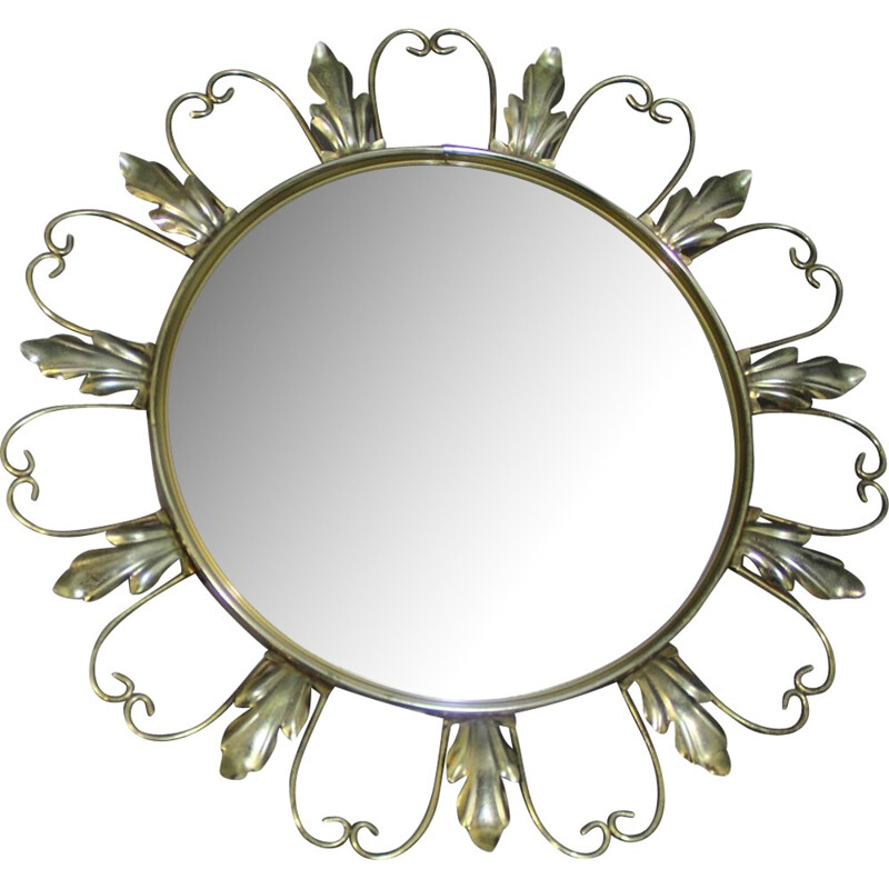 Vintage circular mirror - 1960s
