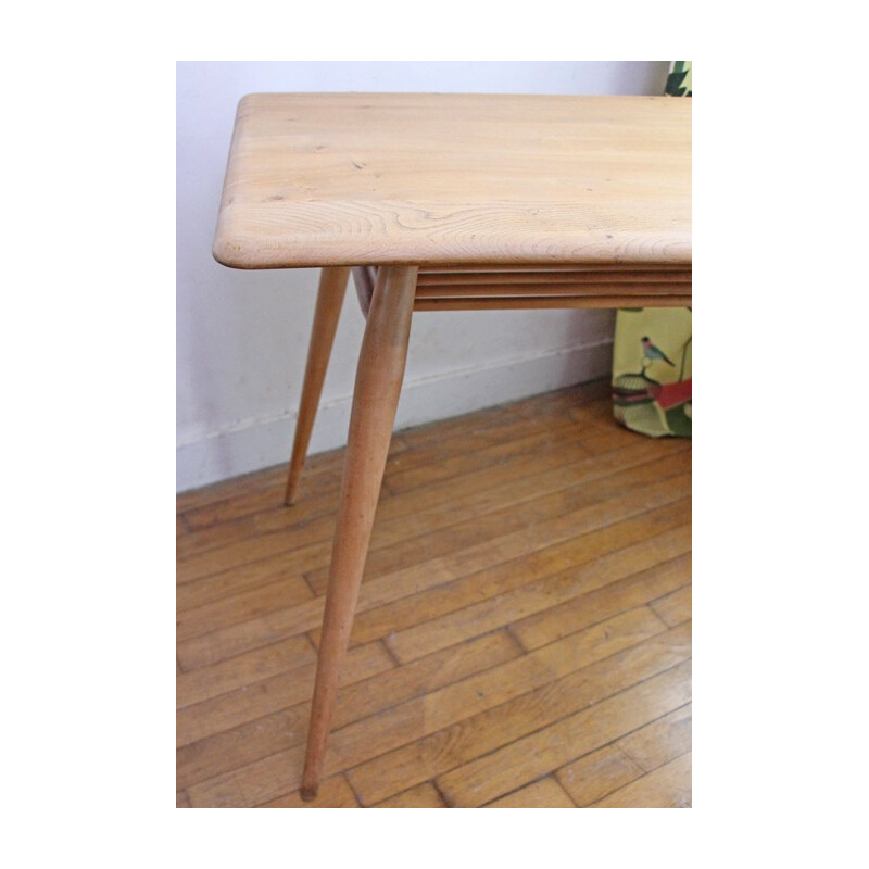 Vintage side table in elmwood - 1960s