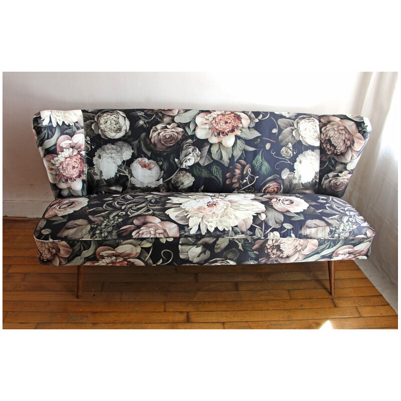 Vintage sofa in fabric by Ellie Cashman Design - 1950s