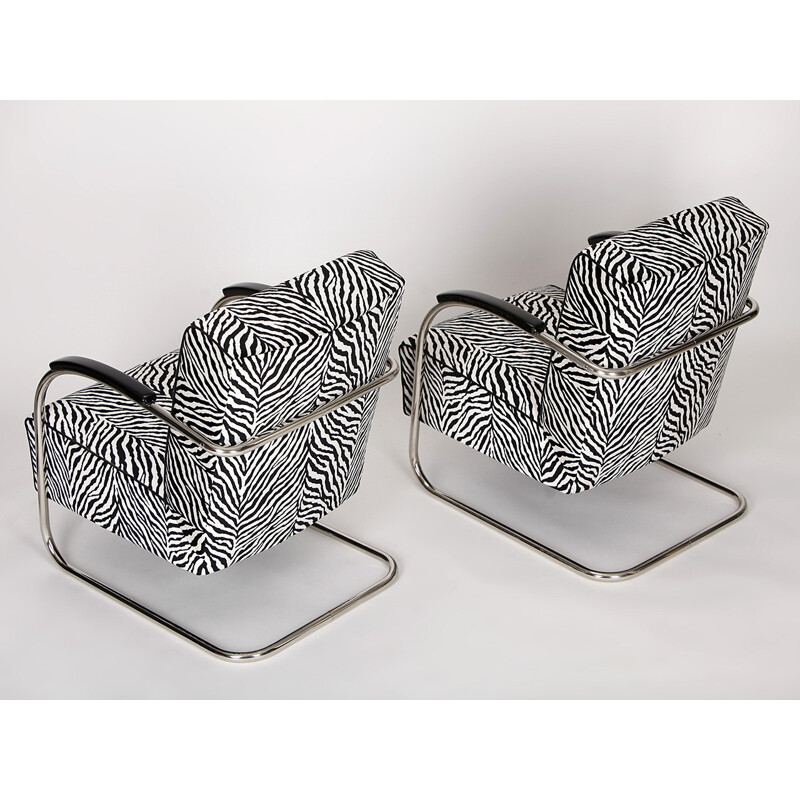 Paire de fauteuils vintage en acier de Mücke-Melder - 1930