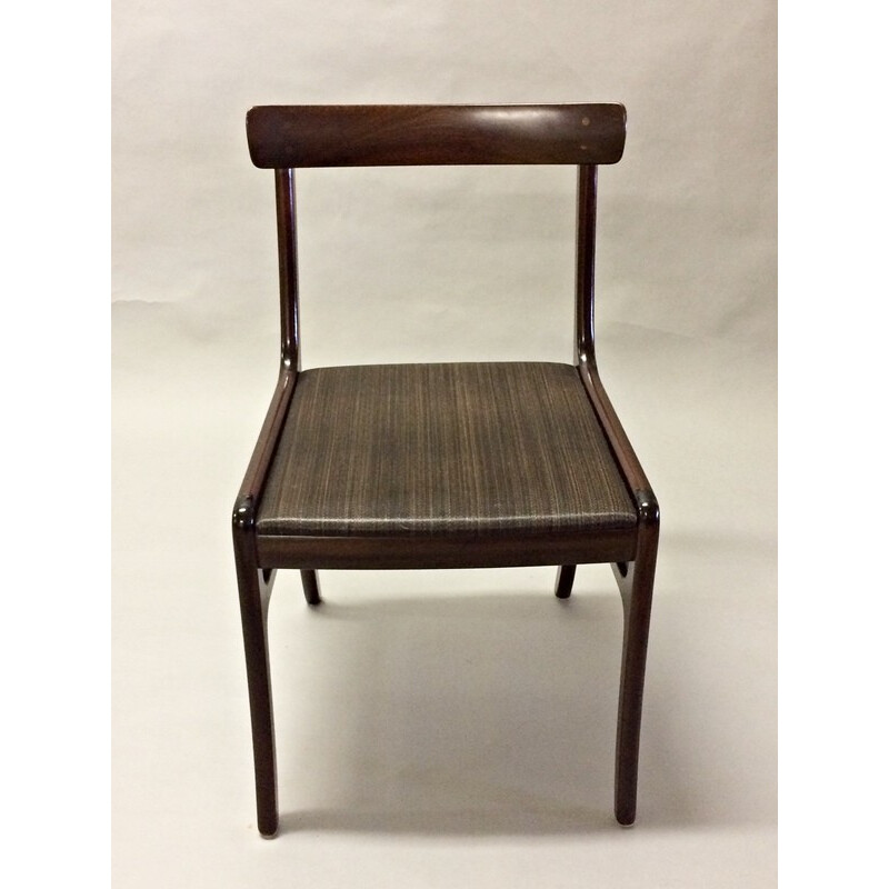 Conjunto de 4 cadeiras de mogno vintage de Ole Wanscher para Poul Jeppesen, 1960