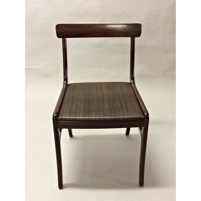 Set van 4 vintage mahoniehouten stoelen door Ole Wanscher voor Poul Jeppesen, 1960