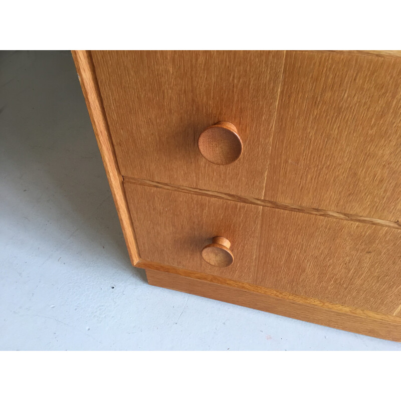 British teak chest of drawers with plinth base - 1960s