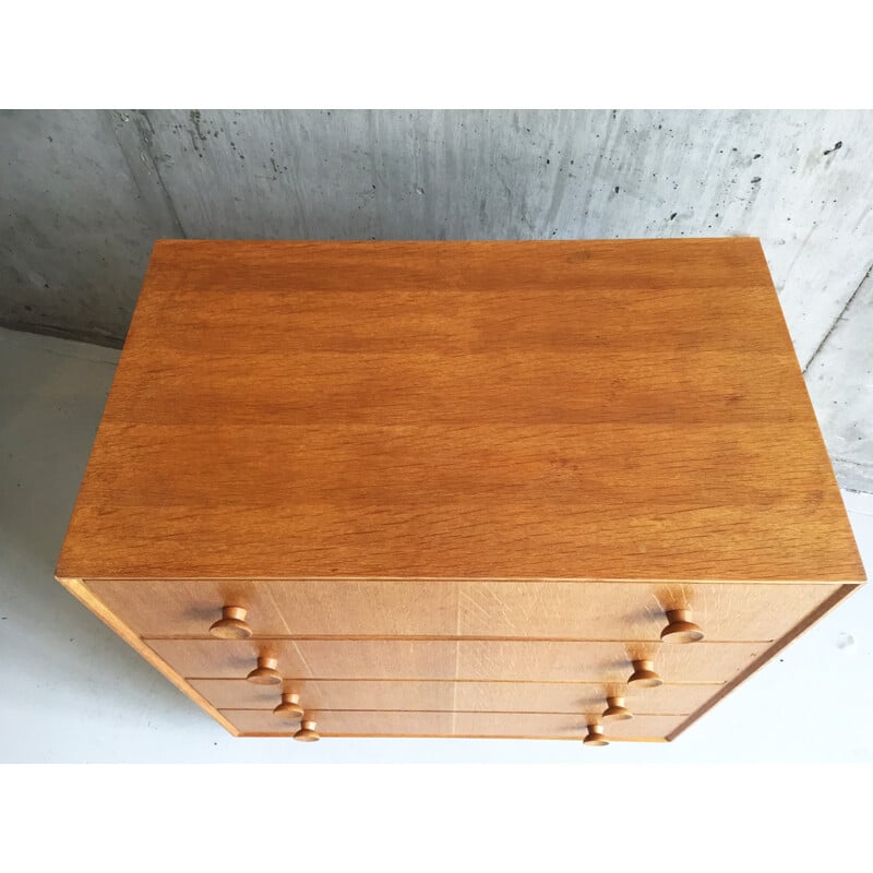 British teak chest of drawers with plinth base - 1960s