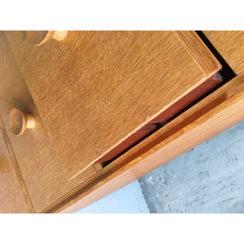 British teak chest of drawers with plinth base - 1960s