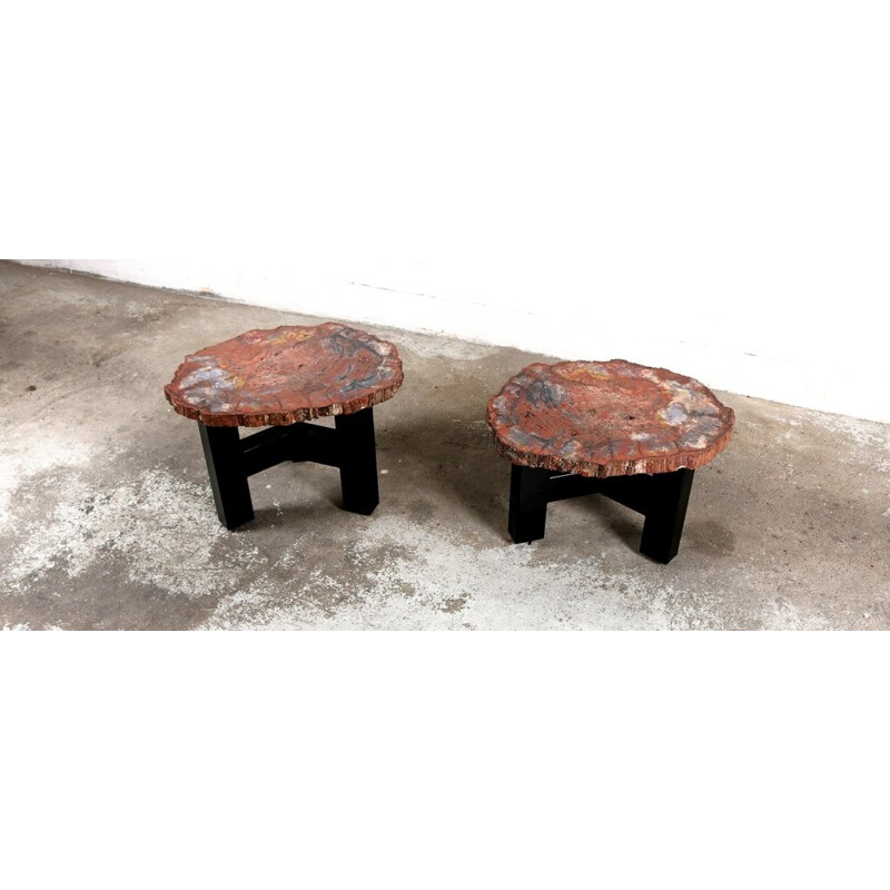 Two side tables by Ado Chale - 1970s