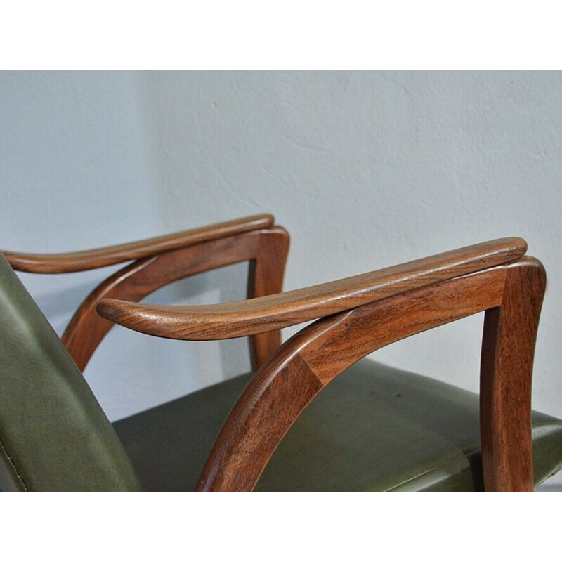 teak vintage armchair - 1960s